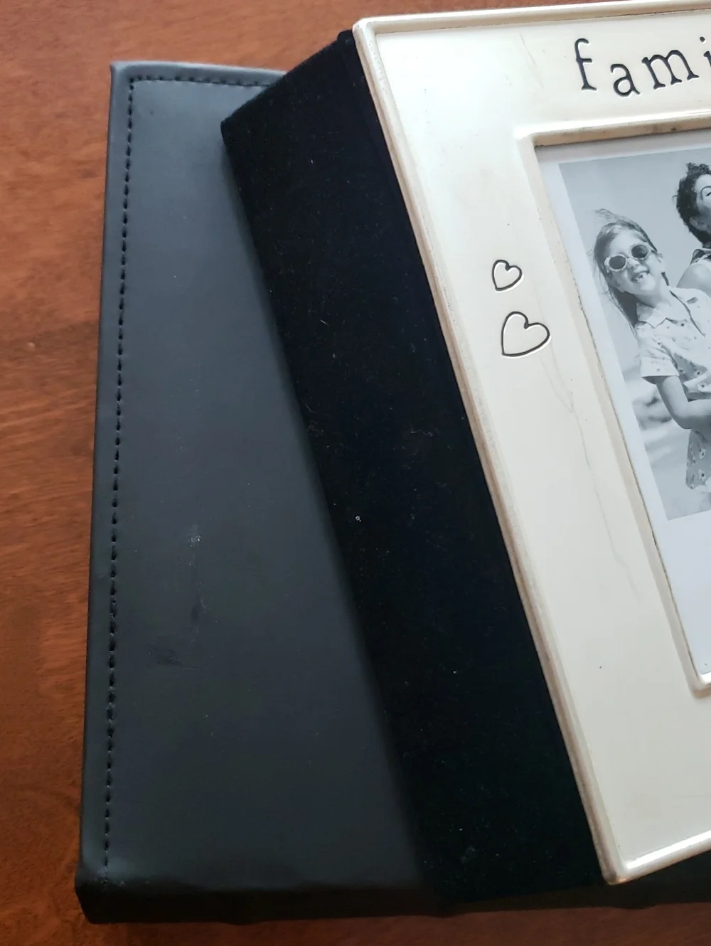 (2) Photo Albums - Black and Silver 